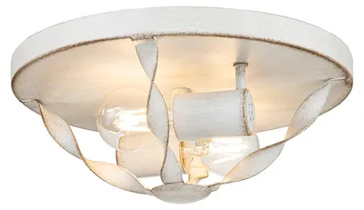 Produktbild von Deckenleuchte, 2-Flammig, weiß, Stahl, D 33 cm