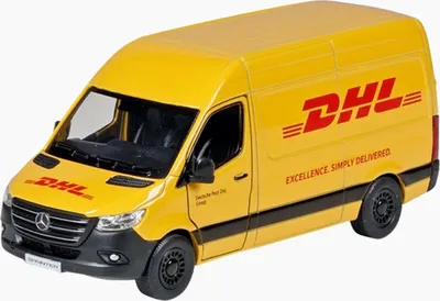 Immagine prodotto di Goki Mercedes Benz Sprinter auto giocattolo DHL in scala 1:48