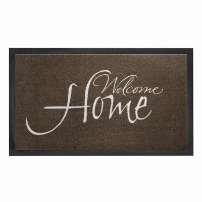Image de SIENA HOME Paillasson Peva Welcome taupe 45 x 75 cm