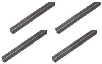 Immagine prodotto di Alberts 4 x profilo angolare, acciaio grezzo, 25 x 25 x 1,2 mm, lunghezza 2 m