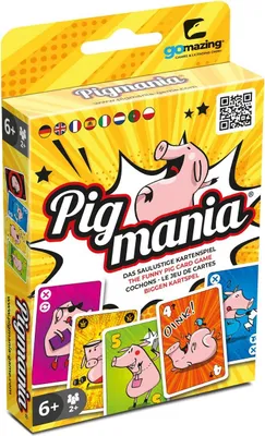 Produktbild von Pigmania - Das saulustige Kartenspiel ab 6 Jahren für 2 bis 10 Spieler Plastikfrei Kinderspiel Reisespiel