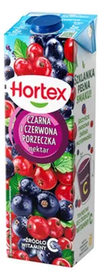 Obrázek produktu pro Hortex Nektar z červených a černých rybízů 1 l