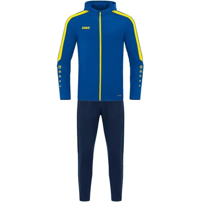 Produktbild von JAKO Kinder Trainingsanzug Polyester Power mit Kapuze, Farbe:royal/citro, Größe:140