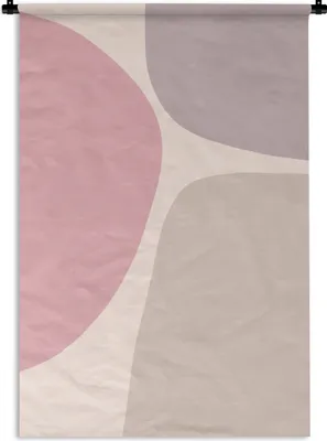 Produktbild von MuchoWow® Wandteppich Wandbehang Gestaltung - Pastell - Minimalismus 60x90 cm Tapisserie Dekoration Wandtuch - Foto-Teppich - Abwaschbar