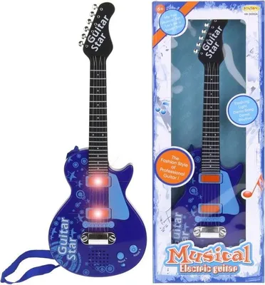 Produktbild von E-Gitarre für Kinder, Rock, Metal, Saiten, Blau