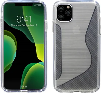 Produktbild von cofi1453® S-Line Hülle Bumper kompatibel mit iPhone 11 Silikonhülle Stoßfest Handyhülle TPU Case Cover in Transparent