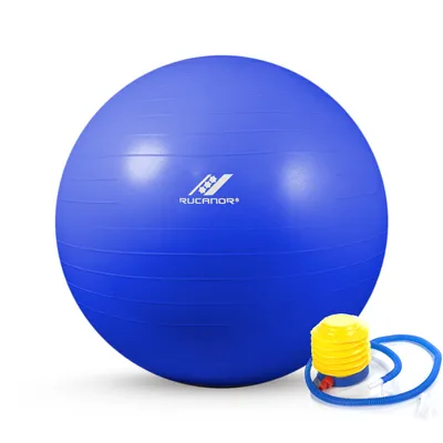 Image de Ballon de gymnastique, Taille : 90 bleu