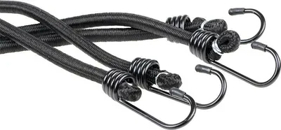 Produktbild von alca® Gepäckspanner 2 St. 100cm schwarz Spanngurte Expander mit Stahlhaken verstellbar & dehnbar - für Auto Fahrrad Motorrad Möbel & Transport