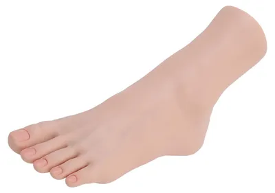 Silikon-Fußpuppe, flexibel, lebensecht, für Nagelkunst & Fotografie