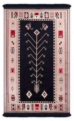 Obrázok produktu pre BiggHome Dvojstranný koberec, vzor Kelim 120×180 cm – možné prať v práčke, moderný dizajn
