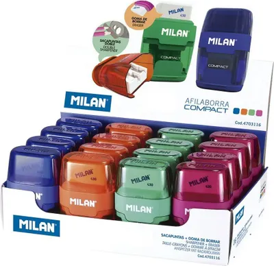 Imagen del producto de Milan 4703116, Tijeras manuales, Azul, Verde, Naranja, Rosa, Acero, 170 mm, 70 mm, 110 mm