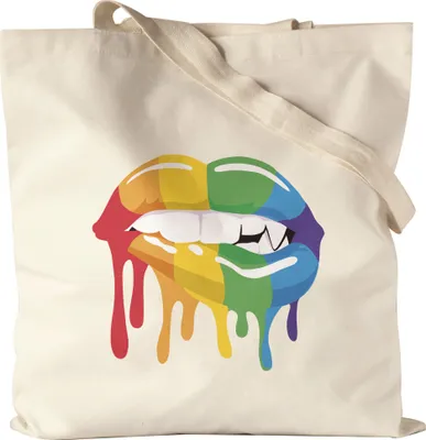 Produktbild von Love in Colors Jutebeutel LGBT Pride Liebe Regenbogenflagge Lippe Stolz