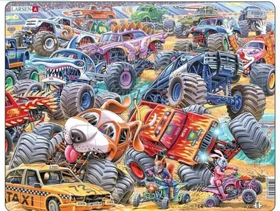 Immagine prodotto di Puzzle Monster Truck Race 35 pezzi