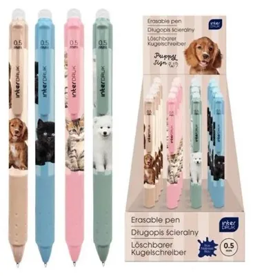 Produktbild von Löschbarer Kugelschreiber mit Griff. Puppy Sign (24 Stück) – INTERDRUK