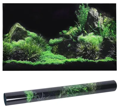 Aquariumhintergrund 3D PVC Unterwasserwelt 61x30 cm
