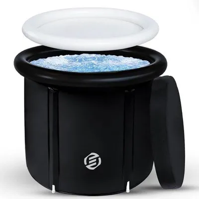 Immagine prodotto di Vasca da bagno per acqua fredda - Portatile - Secchio da bagno - Per il metodo Wim Hof - Vasca per acqua fredda - Vasca da bagno da esterno - Portatile - Secchio da bagno per acqua fredda