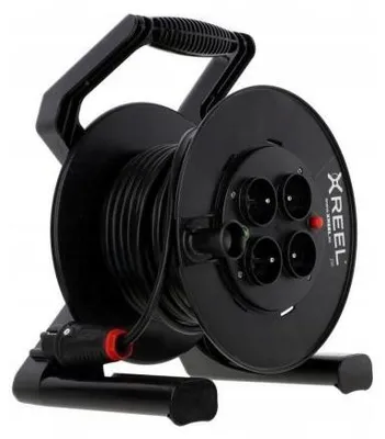 Produktbild von Pce XREEL Trommel-Verlängerungskabel 20m H05VV-F 3x1,5 IP20 4xGS