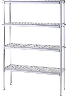 Zdjęcie produktu dla Regał magazynowy z uchwytem Gn1/1, 1120 x 360 x 180 mm (szer. x gł. x wys.)