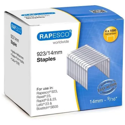 Produktbild von RAPESCO Heftklammern 923/14 verzinkt 4.000 Stück