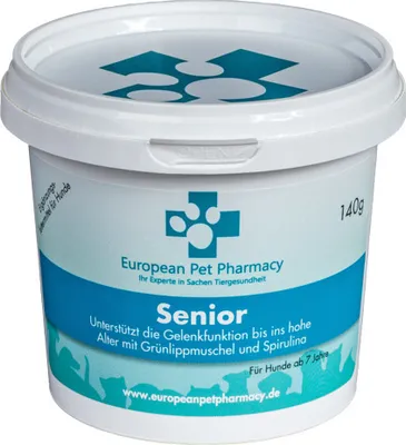 Produktbild von Europeanpetpharmacy’s Senior hochdosiert zur Vorsorge für die Gelenke 140 g