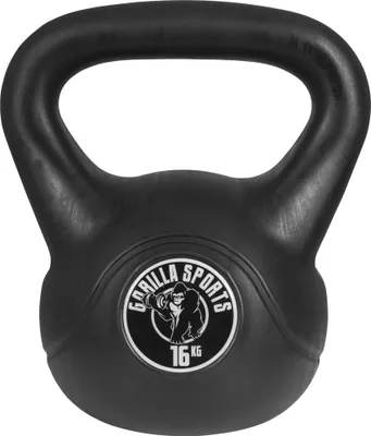Produktbild von GORILLA SPORTS® Kettlebell - 16 kg Gewichte, aus Kunststoff - Kugelhantel, Schwunghantel, Kugelgewicht