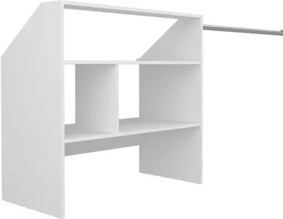 Produktbild von ARTIC EKIPA Ankleideset für den Dachboden - Nachbildung aus weißem Melamin - 1 Kleiderschrank - L197 x T50 x H94 cm