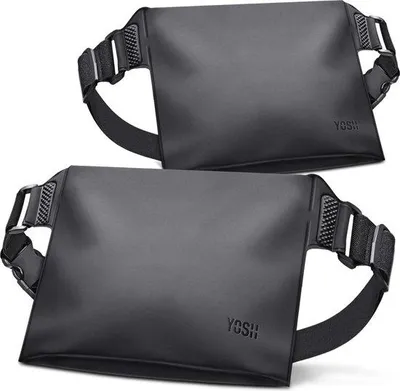 Produktbild von Famanu wasserdichte Tasche mit verstellbarem Riemen - Schwarz, 2 Stück