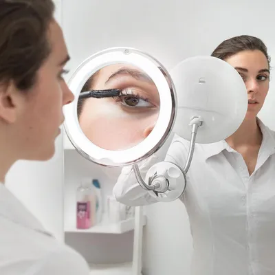 Produktbild von LED-Vergrößerungsspiegel mit flexiblem Arm und Saugnapf Mizoom InnovaGoods
