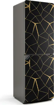 Obrázok produktu pre Geometrický vzor - Magnetický kryt chladničky - Dekoratívna magnetická fólia do kuchyne - Magnetická dekorácia na chladničku - Samolepiaca magnetická tabuľa - Magnetická fólia na dvere chladničky - 60x180 cm