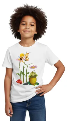 Produktbild von Spreadshirt Biene Maja Mistkäfer Kurt Kinder T-Shirt, 98/104 (3-4 Jahre), Weiß