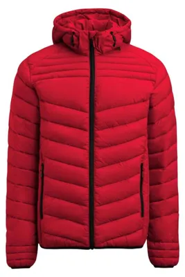 Image de Veste "Base" unie pour hommes/femmes, modèle ET765 (taille M), couleur rouge