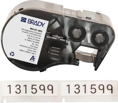 Produktbild von Brady M4-61-483 Druckeretikett Schwarz