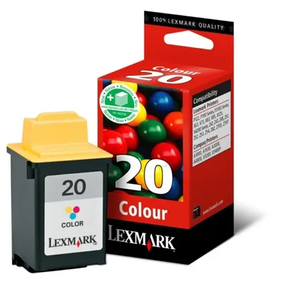 Produktbild von Lexmark #20 / 15M0120E Color Print Cartridge, Cyan, Magenta, Gelb, Tinte auf Pigmentbasis