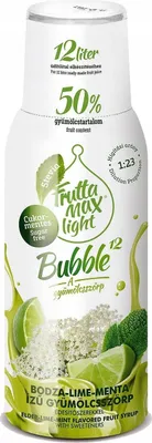 Produktbild von FruttaMax Sirup Limette Minze Holunderblüte 500ml Light Stevia Zuckerfrei