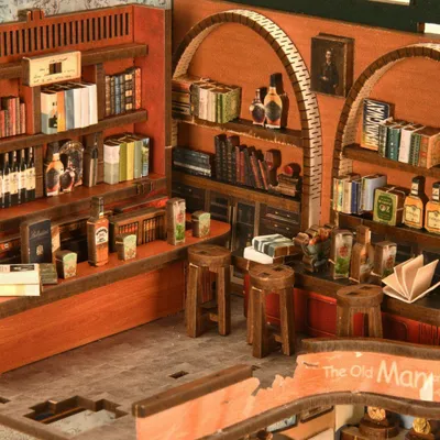Obrázok produktu pre Hemingway House Minicity DIY Book Nook miniatúrny domček 3D puzzle s LED osvetlením