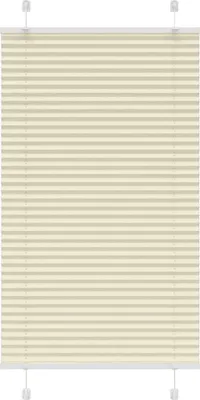 Obrázek produktu pro Plisovaná roleta krémová 70x100 cm Šířka látky 69,4cm Polyester