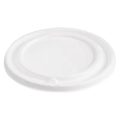 Productafbeelding van 20x NATUREStar 41141 Deckel für Suppenbecher rund Ø 110 mm Zuckerrohr weiß passend für Art. 41142