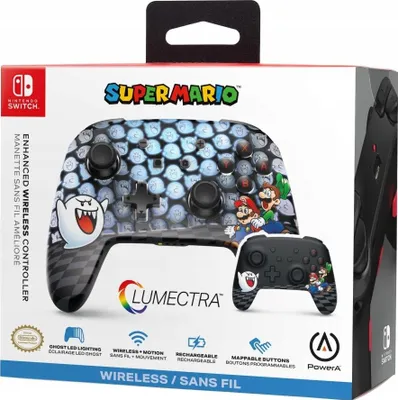 Zdjęcie produktu dla Gamepad PowerA Enhanced Wireless Controller Lumectra Mario Nintendo Switch
