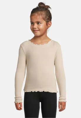 Zdjęcie produktu dla Dziecięca koszulka z długim rękawem Urban Classics Girls Short Rib Longsleeve Softseagrass - 110/116