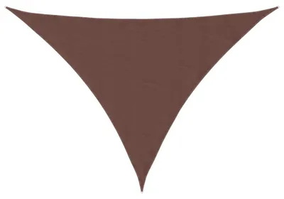 Produktbild von Sonnensegel Dreieck Sonnenschutz Beschattung Windschutz für Garten Terrasse Balkon UV-beständig wasserdicht mit Befestigungsseilen Braun 4 x 4 x 5 8 m