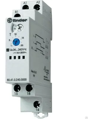 Produktbild von Finder Zeitrelais 80.41.0.240.0000 1W 16A 24-240VAC/DC
