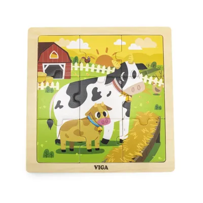 Image de VIGA Casse-tête en bois 9 pièces