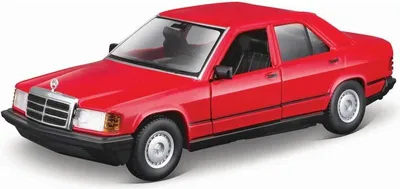 Obrázok produktu pre BBURAGO Mercedes Benz 190E 1987, Model mestského automobilu, predmontovaný, 1:24, Mercedes Benz 190E 1987, Akékoľvek pohlavie, Kov, Plast