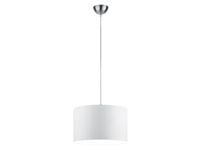 Produktbild von Trio Leuchten Pendelleuchte in nickel matt, Stoffschirm weiß 303300101