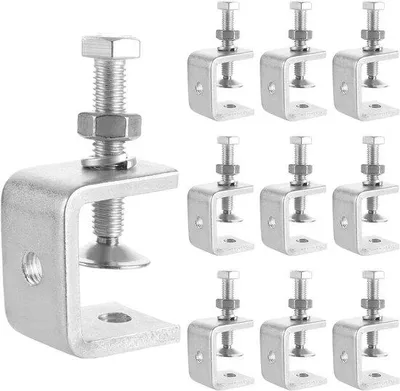Produktbild von Stahl C-Klemmen 10 Stück für Holzbearbeitung und Auto Reparatur 0-25mm