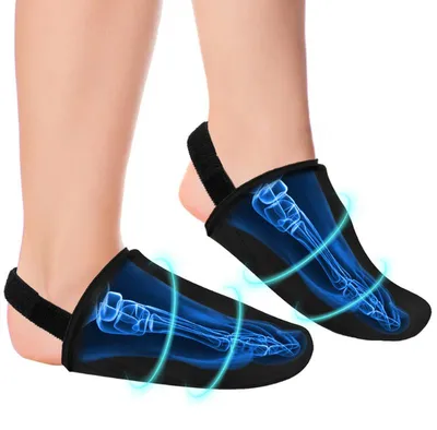 Produktbild von Fuß-und Zehen-Eispackung mit Riemen,Wiederverwendbares Gel-Eispack für Zehenbruch,Operation,Gicht&Plantarfasziitis,Verstellbar für Kalt-&Wärmetherapie