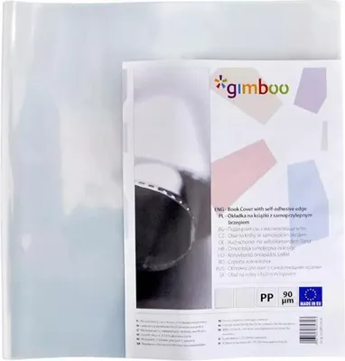 Zdjęcie produktu dla Okładka na książki Gimboo z samoprzylepnym brzegiem 10 sztuk