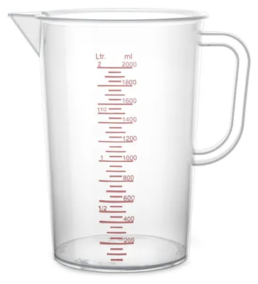 Produktbild von Kitchen Food Messbecher/mischbecher - Kunststoff - transparent - 2500 ml - Ausguss