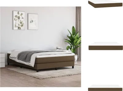 Produktbild von vidaXL Taschenfederkernmatratze Dunkelbraun 140x200x20 cm Stoff - Matratzen