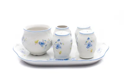 Zdjęcie produktu dla Zestaw do przypraw Thun 1794, czeska porcelana, Bernadotte, Thun, 6 d.